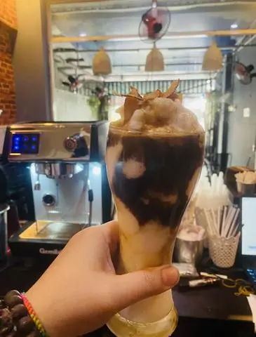 Hình ảnh cà phê cốt dừa