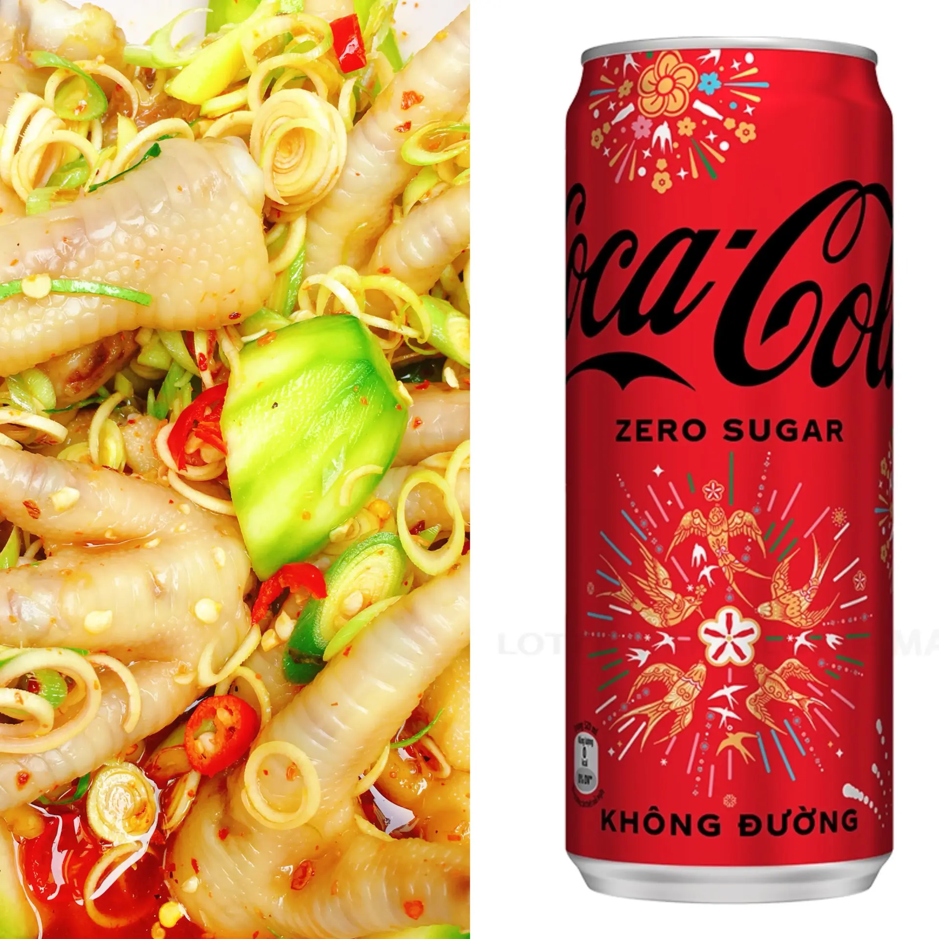 Hình ảnh Combo Chân Gà X.X Sốt Thái Đặc Biệt + Coca Zero