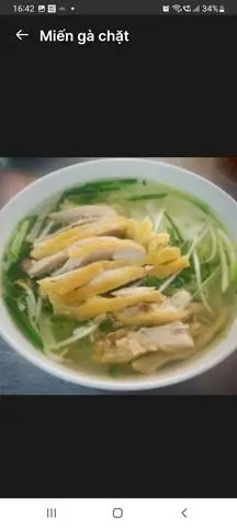 Hình ảnh miến gà chặt