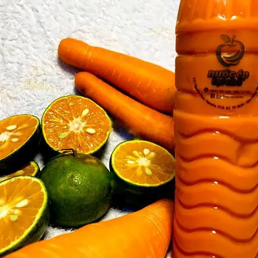 Hình ảnh ÉP CAM CÀ RỐT/ Chai nguyên chất, không đường không đá