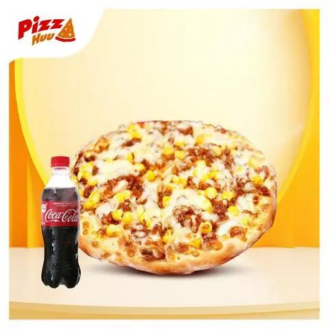 Hình ảnh Combo pizza bò bằm ngô ngọt + coca chai