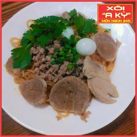 Hình ảnh Hủ Tiếu Trộn - Thịt bằm trứng cút + Thịt nạc