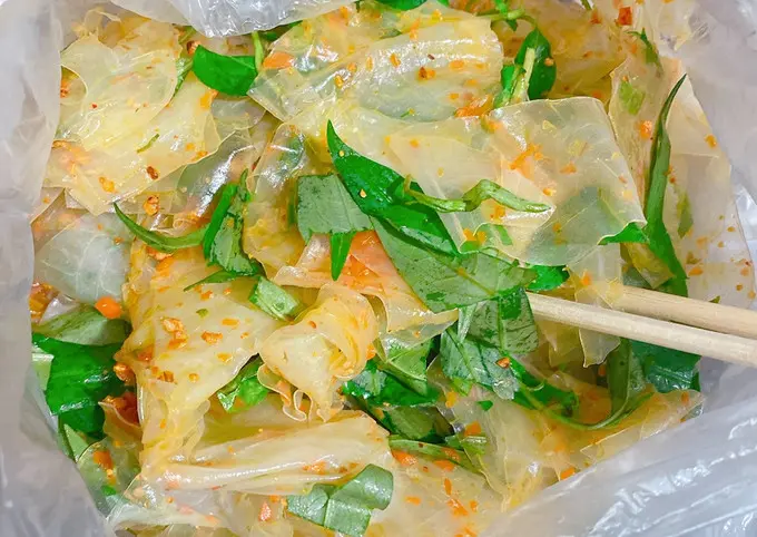 Hình ảnh bánh tráng trộn hành phi - bơ