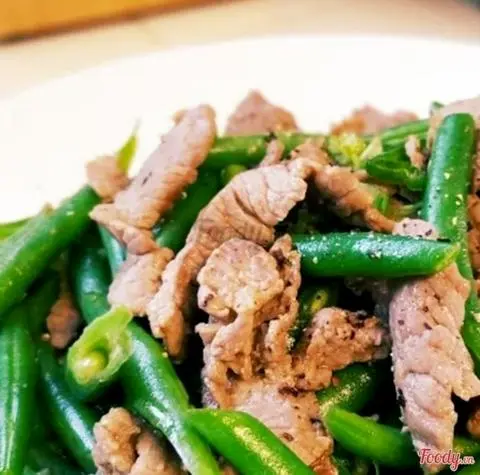 Hình ảnh bò xào đậu que