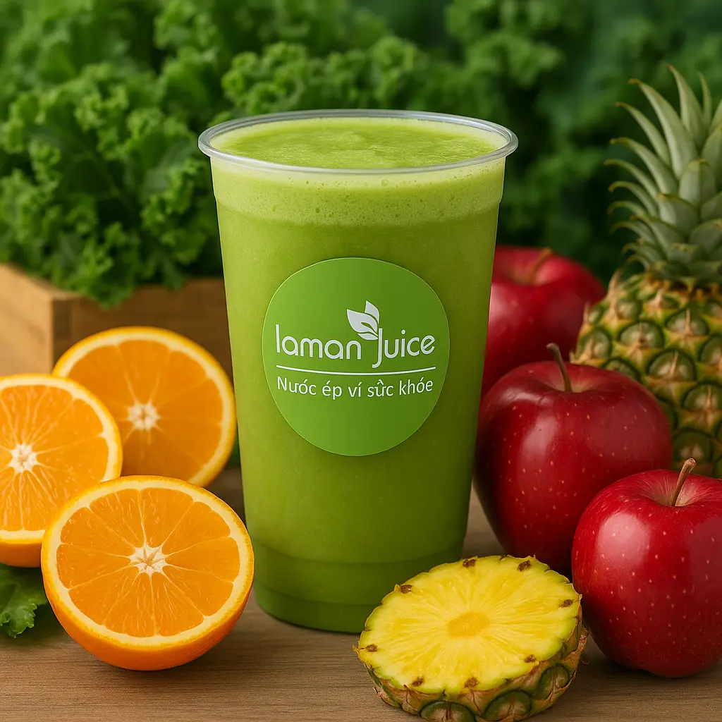Hình ảnh J32 Nước Ép Kale + Táo + Cam + Thơm