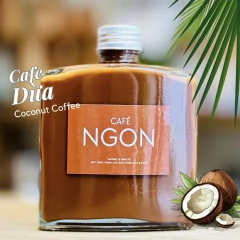 Hình ảnh Cafe Dừa / Coconut Coffee + Tặng Ly đá