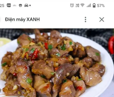Hình ảnh Vịt kho gừng (không cơm)
