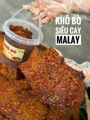 Hình ảnh Khô bò siêu cay Malai 