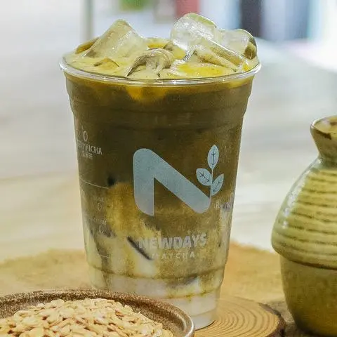 Hình ảnh Houjicha Sữa Yến Mạch 600ml