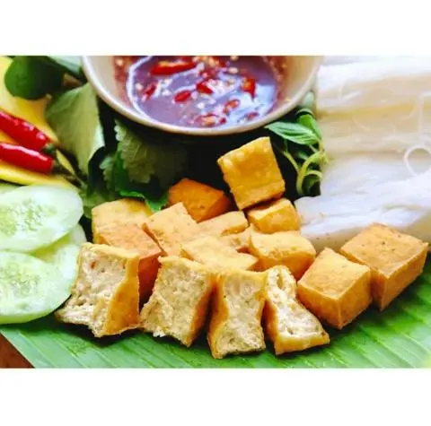 Hình ảnh Bún đậu + chả giò thịt (3 cái)