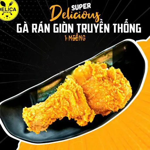 Hình ảnh 1 Miếng Gà Rán Delica (Đùi Gà Hoặc Má Đùi)