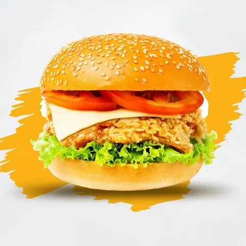 Hình ảnh Burger gà phô mai
