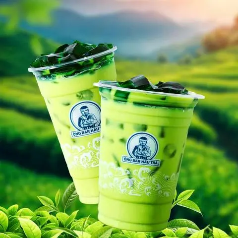 Hình ảnh Trà sữa lá dứa