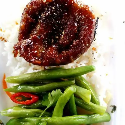 Hình ảnh Cơm cá lóc chay kho tiêu