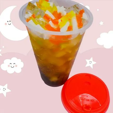 Hình ảnh Trà Táo Xanh, 3 Anh Em Thạch Trái Cây (700ml)