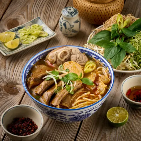 Hình ảnh Bún bò giò heo - nạm - giò heo - gân