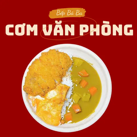 Hình ảnh Cơm cà ri heo chiên xù - trứng omelet phô mai