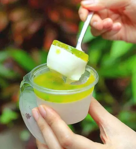 Hình ảnh Panna Cotta mứt kiwi sz lớn 100ml