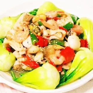 Hình ảnh Cơm hải sản xào cải thìa
