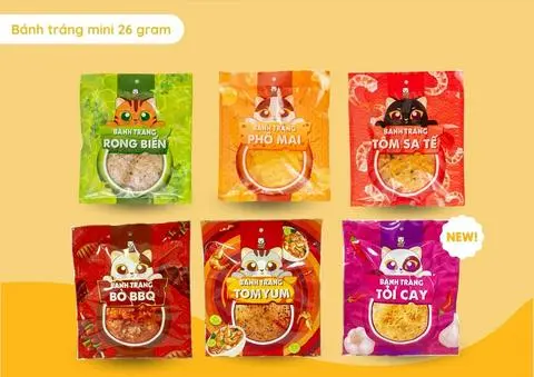 Hình ảnh Bánh Tráng Mèo Vị Ngẫu Nhiên
