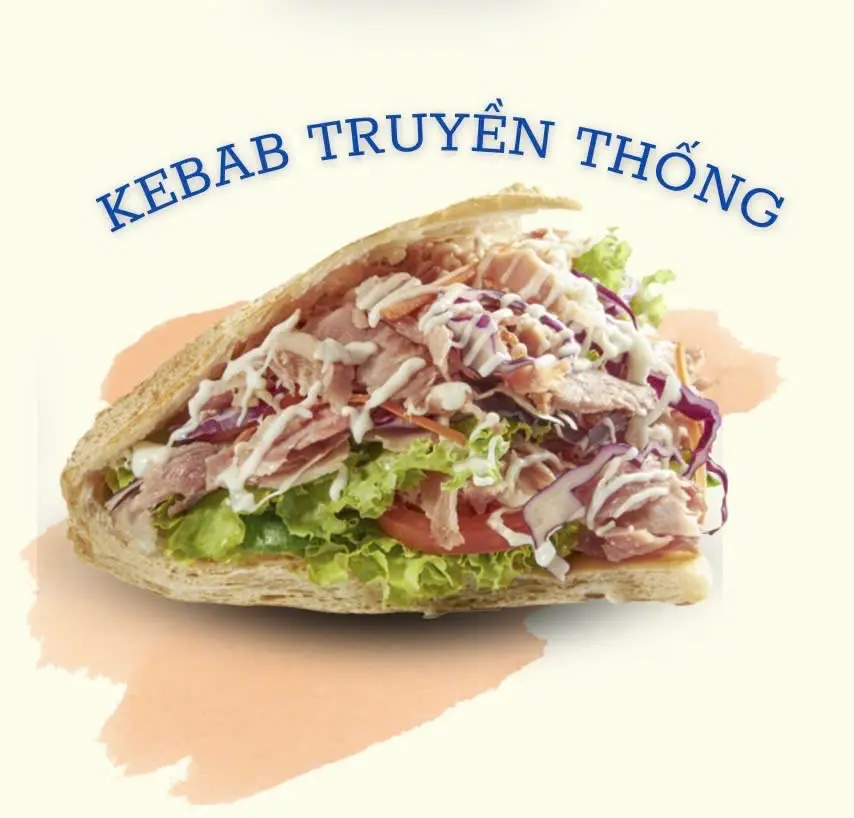 Hình ảnh Bánh mì kebab truyền thống 