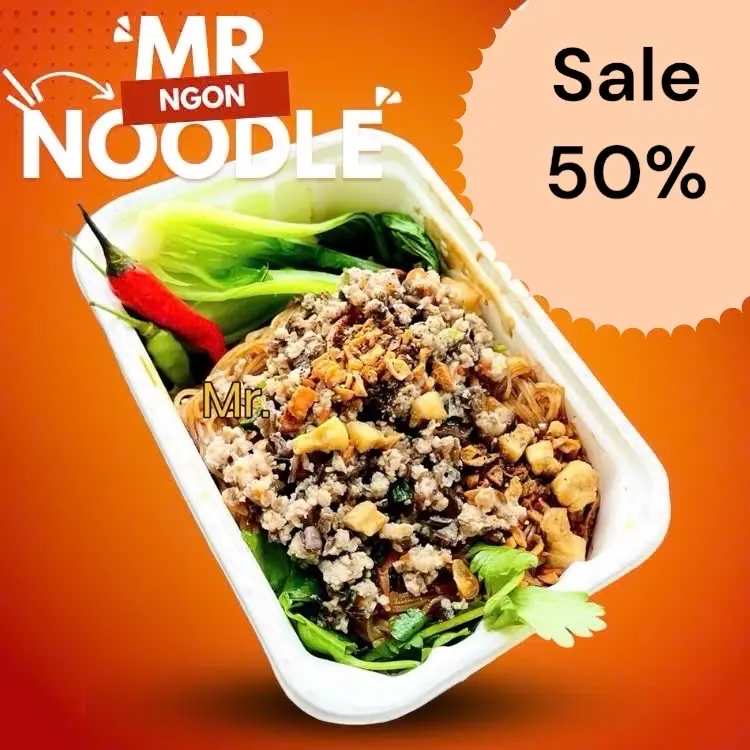 Hình ảnh Mì trộn sốt hongkong thịt nạc băm