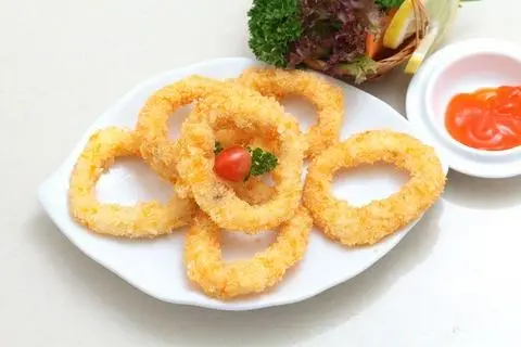 Hình ảnh Khoanh mực tempura sốt tự chọn