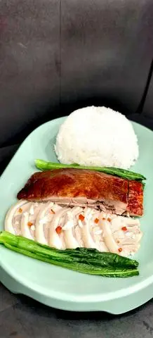 Hình ảnh Cơm 2 Món Ngỗng Quay - Roasted Goose Double Combo Rice - 雙拼燒鵝飯