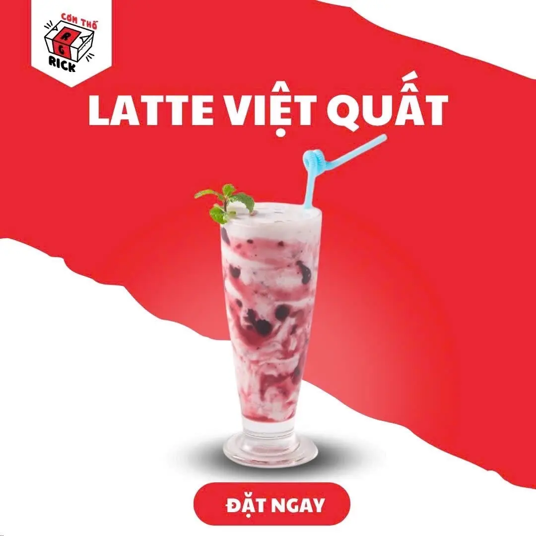 Hình ảnh Latte Việt Quất