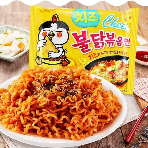 Hình ảnh 1 Gói Mì Samyang Gà Cay Phô Mai( tự nấu)
