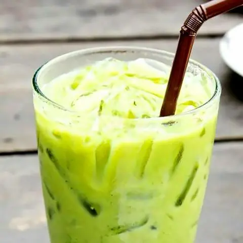 Hình ảnh Trà sữa táo xanh