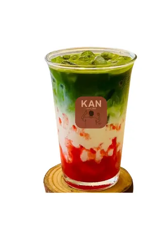 Hình ảnh Matcha latte dâu