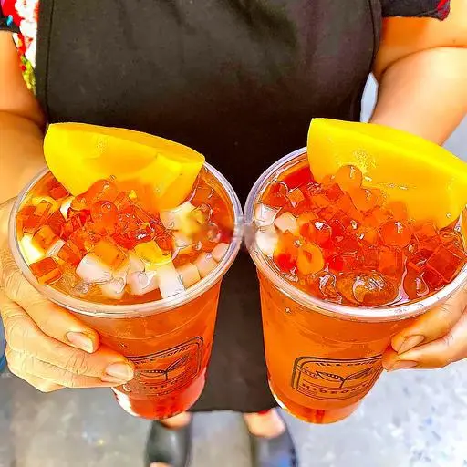 Hình ảnh Trà đào dầm 