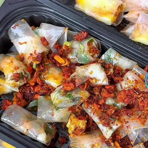 Hình ảnh BT CUỘN Mỡ Hành Hành Phi Trộn Sốt Muối Béo Tỏi Khô Bò Tóp Mỡ (Bỏ Hộp)