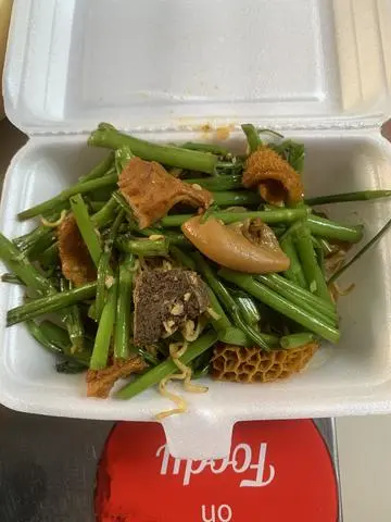 Hình ảnh rau muống xào phá lấu 
