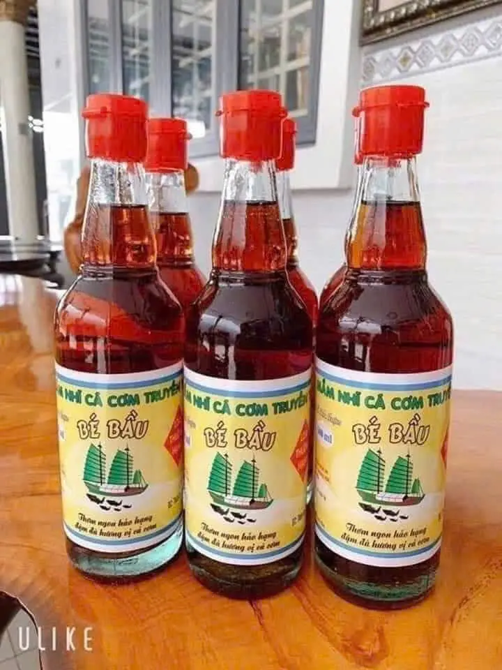 Hình ảnh 1 Chai Nước Mắm Nhĩ Cá Cơm Hiệu Bé Bầu
