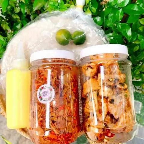 Hình ảnh Combo bánh tráng phơi sương da heo bơ muối hành