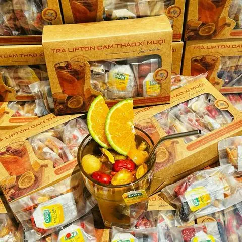 Hình ảnh Trà lipton cam thảo xí muội (Hộp 10 gói) 