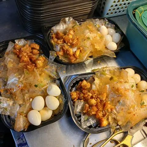 Hình ảnh bánh trán tỏi phi tóp mỡ 