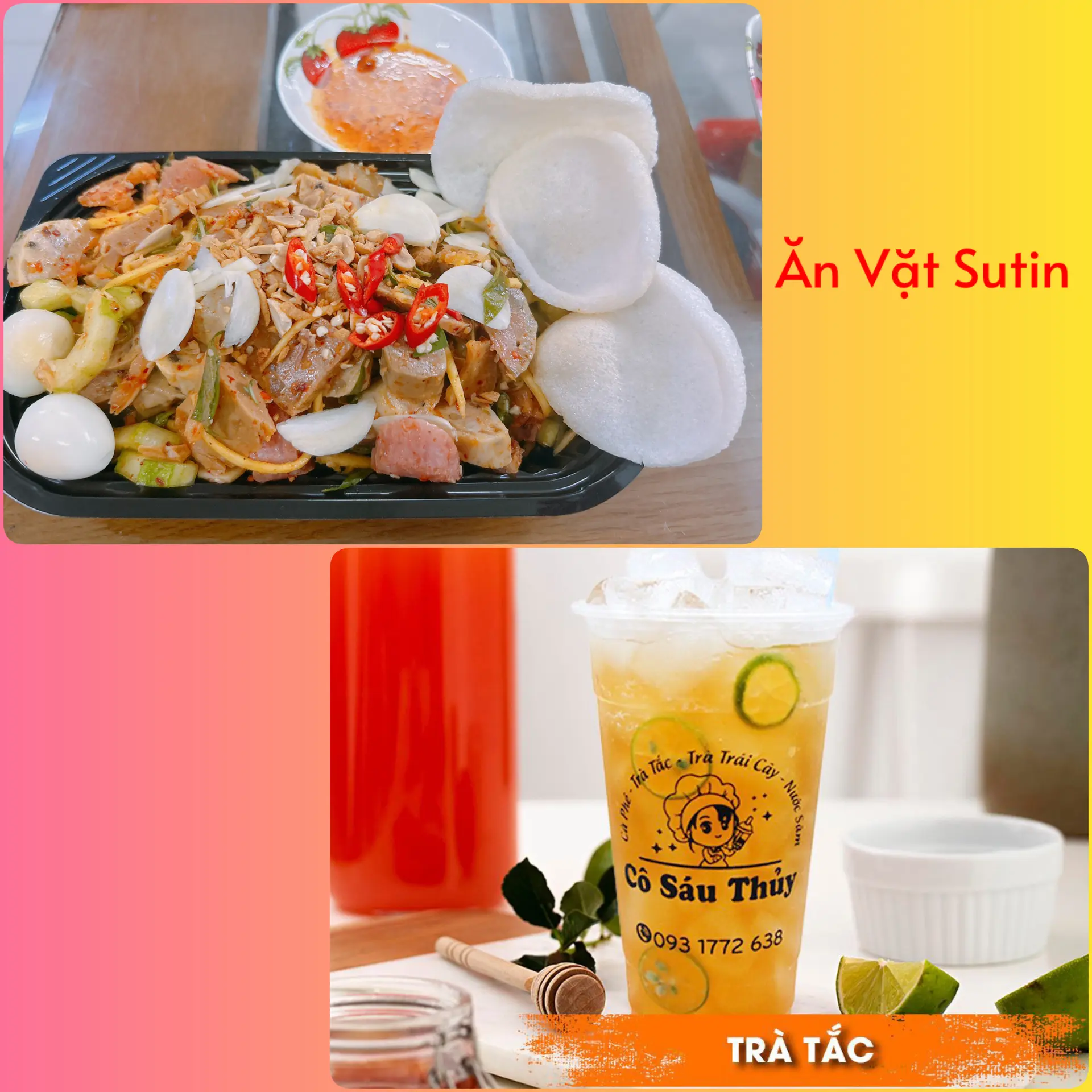 Hình ảnh Combo Tré Trộn - Ly Trà Tắc