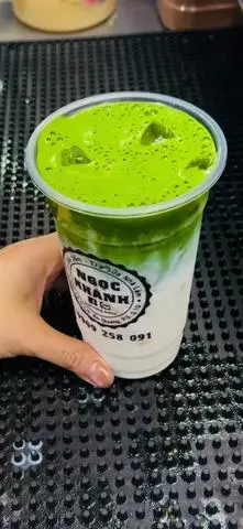 Hình ảnh matcha latte ly 700