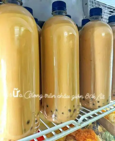 Hình ảnh Trà sữa olong trân châu giòn 1 lít