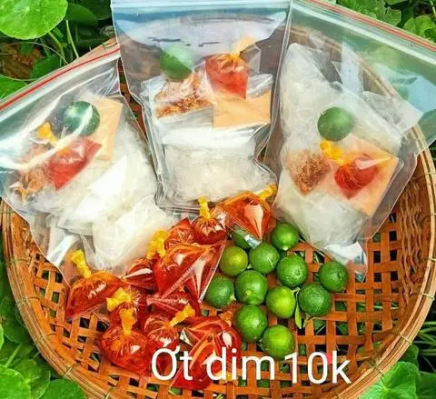 Hình ảnh bánh tráng ps ớt dim