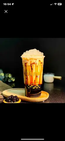 Hình ảnh Sữa tươi đường đen trân châu trắng
