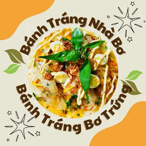Hình ảnh Bánh Tráng Trộn Bơ Trứng