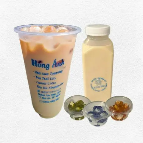 Hình ảnh Trà sữa truyền thống thạch phô mai