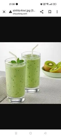 Hình ảnh Sinh tố kiwi táo