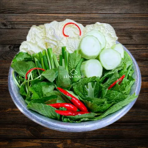 Hình ảnh Bộ rau ăn lẩu dùng thêm
