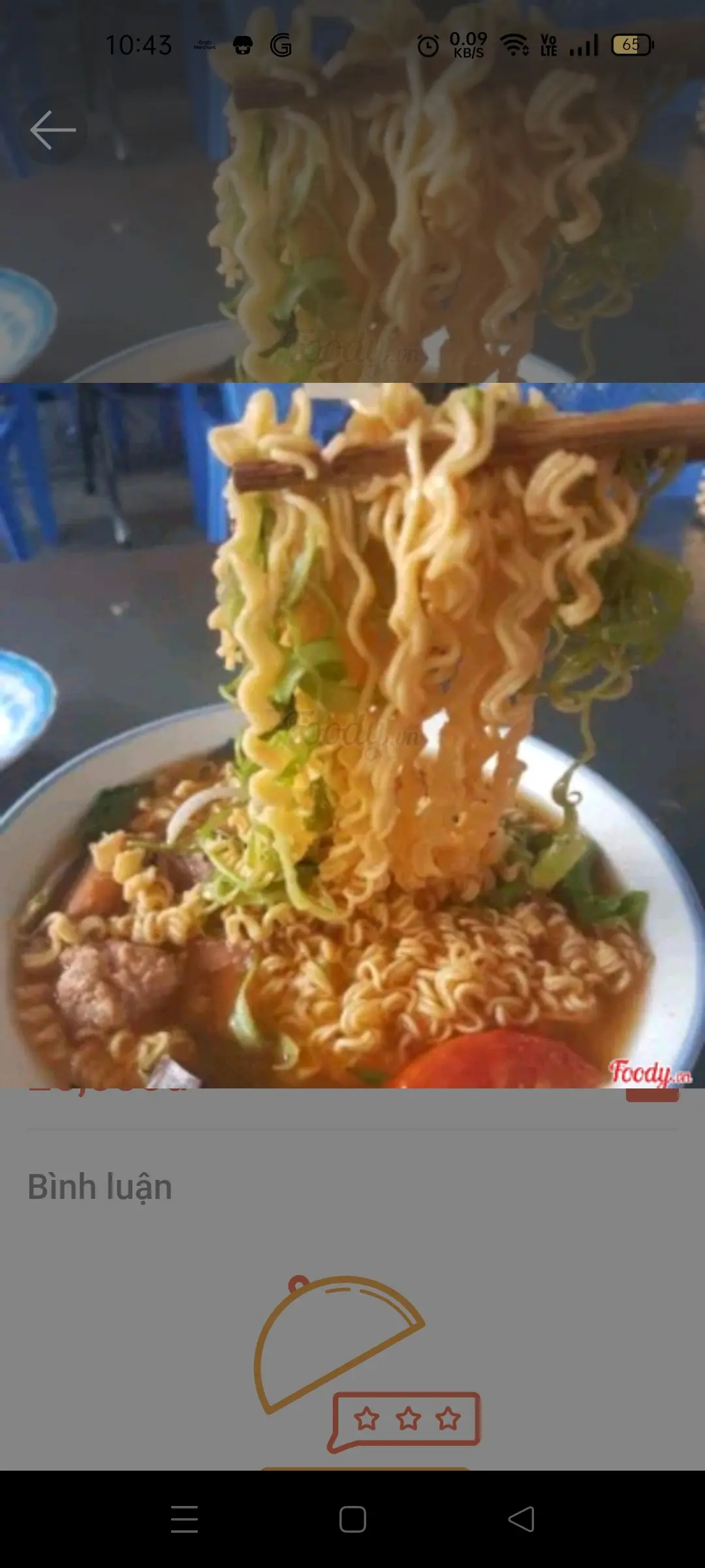 Hình ảnh Mỳ Riêu Giò Cua Chả (không tô muỗng đũa)