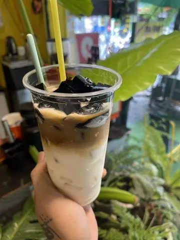 Hình ảnh cà phê sữa tươi sương sáo